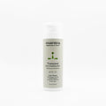 Mantra Transcend Daily Smoothing Elixir, sage 6 fl oz pump bottle with rosemary and chamomile, front view on white background
