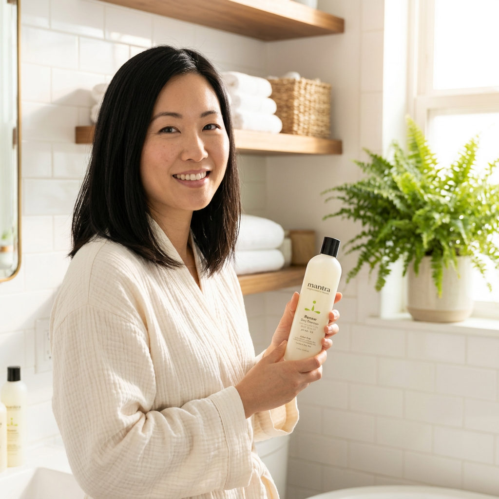 Mantra Renew Daily Shampoo — lifestyle panel