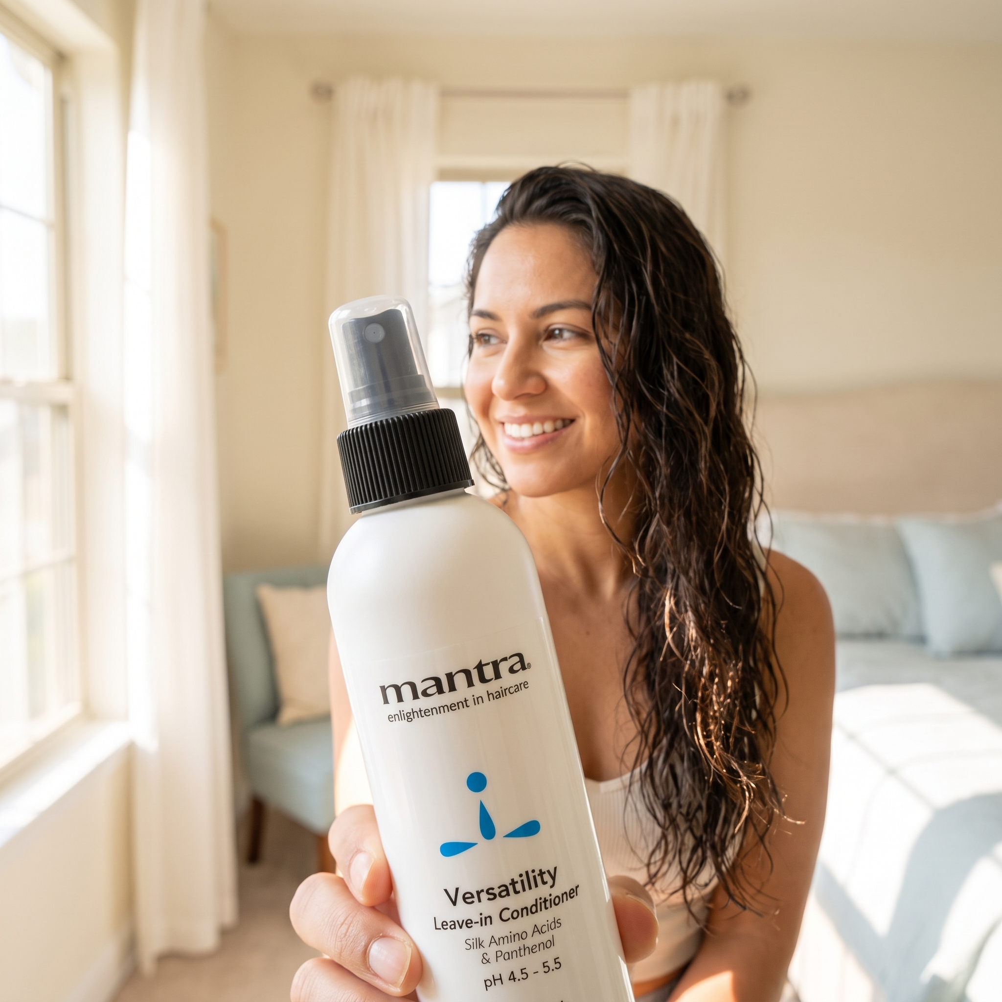 Mantra Versatility Leave-In Conditioner — lifestyle panel